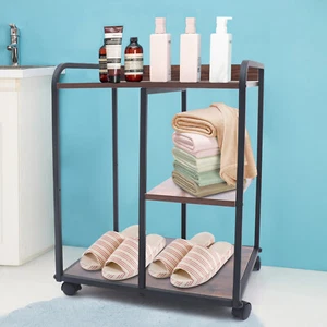 3-Tier Free Stand Holder Storage Rolling Table Bedroom Mobile Desk Machine Cart - Picture 1 of 11
