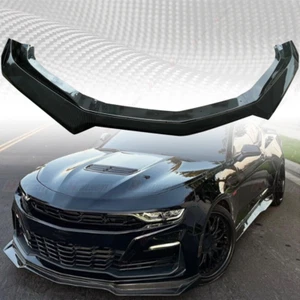 For Camaro SS /19-24 LS LT RS 16-24 Painted Carbon Front Bumper Lip Splitter - Picture 1 of 6