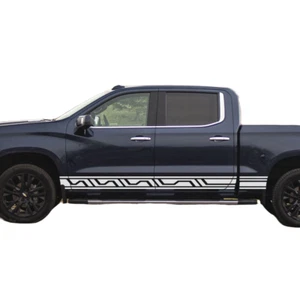 Fit For Chevrolet Silverado Car Door Sticker Graphics Side Skirt Stripe Decals - Picture 1 of 6