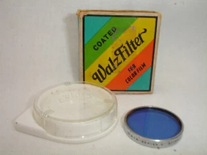WALZ SERIES 5 Lens Filter B7 ( 82C ) blue color - Picture 1 of 3