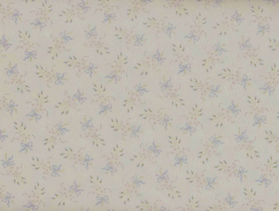 1 YD + 25” MODA *WHISPERS IN THE WIND* Flowers Pale PASTELS Fabric - Image 1 of 1