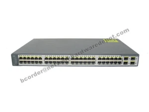 Cisco WS-C3750V2-48PS-S 48-Port PoE 3750 v2 Switch - 1 Year Warranty - Picture 1 of 3