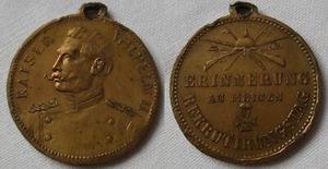Medaille Kaiser Wilhelm II Erinnerung an meinen Rekrutierungstag (162151) - Bild 1 von 1