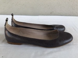 EUC Marc Jacobs Ballerinas dunkellila Leder Größe 36,5 US 6,5 Damenschuhe A - Bild 1 von 9