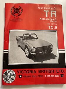British Motors Triumph voiture de sport TR catalogue accessoires et pièces 1988