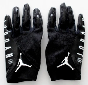 Nike Jordan Vapor Knit Football Gloves Men's Large Black/White - Picture 1 of 6