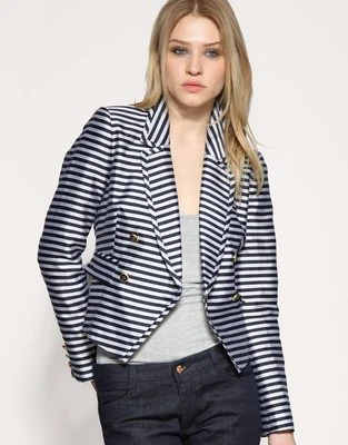 Reiss Náutico Marinero Raya Chaqueta Americana XS EXTRA PEQUEÑO 6 8 2 4 34 - Imagen 1 de 4