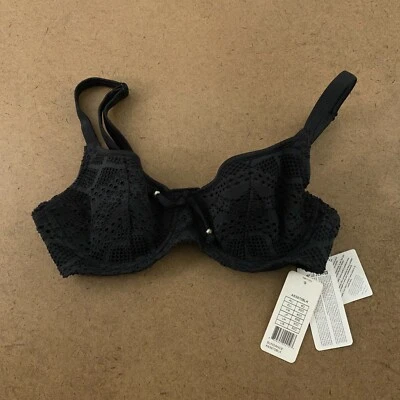 Top de natación de bikini Freya para mujer talla 30D negro Sundance con aros Sweetheart nuevo con etiquetas Foto 1 de 4