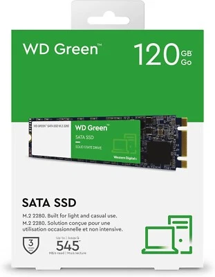 Western Digital Green WDS120G2G0B 120 GB Internal Solid State Drive - M.2 2280 - Image 1 of 4
