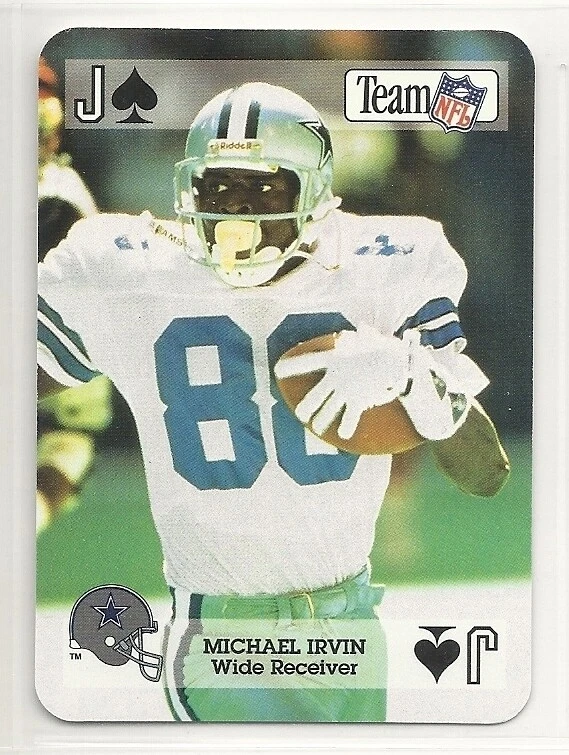1992 Team NFL Football Star Playing Card - Michael Irvin - Dallas Cowboys - Image 1 of 1