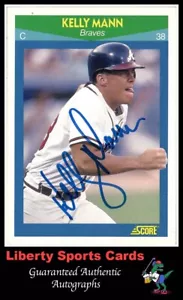 1990 Score Kelly Mann #56 Authentic Autographed Card Atlanta Braves - Picture 1 of 2