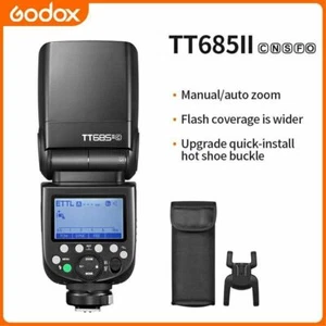 Godox TT685II wireless TTL HSS Flash Speedlite TCM For Canon Fuji Nikon Sony - Picture 1 of 10