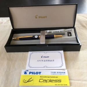 Pilot Capless Fountain pen, Decimo Watarase, fine type, navy blue marble pattern - Picture 1 of 4