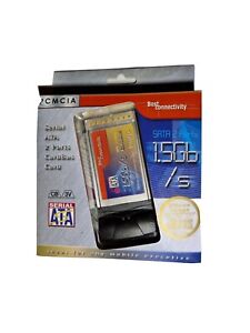 2 Port Serial ATA SATA PCMCIA CardBus Express Slot Expansion Add-On Card adapter