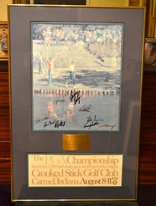 1991 PGA Championship 16 Signatures John Daly, Palmer, Watkins, Watson, Floyd + - Picture 1 of 12