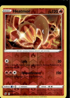 Pokemon Heatmor 034/192 Rebel Clash Reverse Holo Uncommon - Image 1 of 2