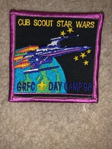 Boy Scout 1998 GRFC Gerald R Ford Michigan Council X Wing Camp Star Wars Patch - Picture 1 of 1