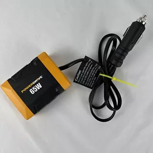 PowerDrive PWD65 Black/Orange 12V Plug 65 Watt Power Inverter House Plug Usbc - Picture 1 of 5