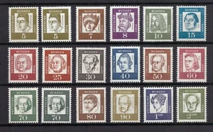 AM0623) Germany 1961-1964 Famous Germans, Michel 347-362 with 347 a/b 358 a/b - Picture 1 of 1