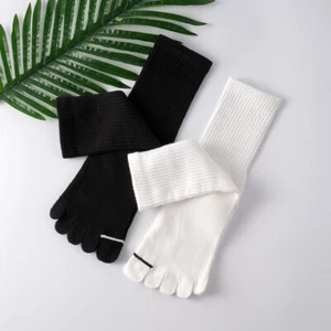 3 Pairs Women Girls Five Finger Toe Socks Casual Sports Preppy Style Students - Picture 1 of 16