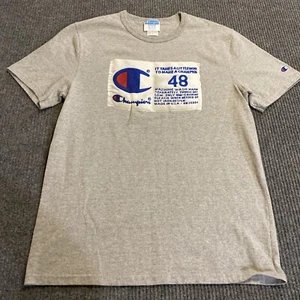 Champion Shirt Herren M grau Logo kurzärmelig - Bild 1 von 8
