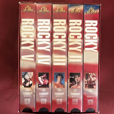 Rocky 1-5 - 20th Anniversary Collection Box Set - Sylvester Stallone - VHS - Image 1 of 4