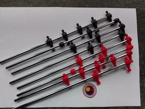 SERIE ASTE ESTERNE PER CALCIO BALILLA ROBERTO SPORT CHAMPION EVOLUTION R/N - Foto 1 di 1
