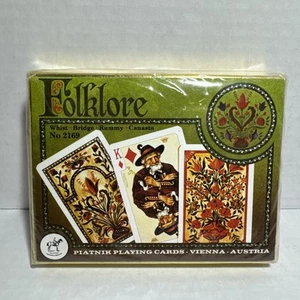Vintage Piatnik Folklore Playing Cards Double Deck Vienna Austria Sealed #2169 - Picture 1 of 7