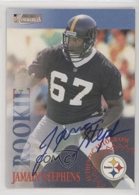 1996 Pro Line II Memorabilia Rookie Auto Jamain Stephens Auto RC - Image 1 of 2