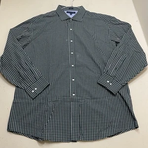 Tommy Hilfiger Check Shirt (Men’s Size 18-18.5 34/35) • Regular Fit • Green - Picture 1 of 5