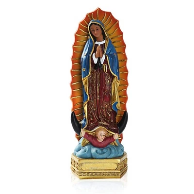 Our Lady of Guadalupe The Blessed Virgin Mary Resin Statue Sculpture, The Ble... - Image 1 of 4