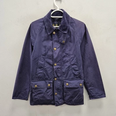 Chaqueta Abrigo Barbour Overdye Ashby Informal Azul Marino Ligero Country Talla C 32 Foto 1 de 4