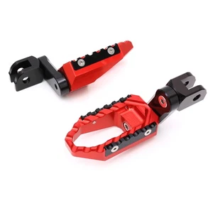 TOUR Front 40mm Lowering Foot Pegs Red For Tiger 900 885i 93 94 95 96 97 98 - Picture 1 of 6