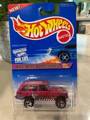 1997 Hot Wheels #544 Biff ! Bam! Boma ! Serie 3/4 Range Rover Magenta W/ Rzr - Immagine 1 di 2