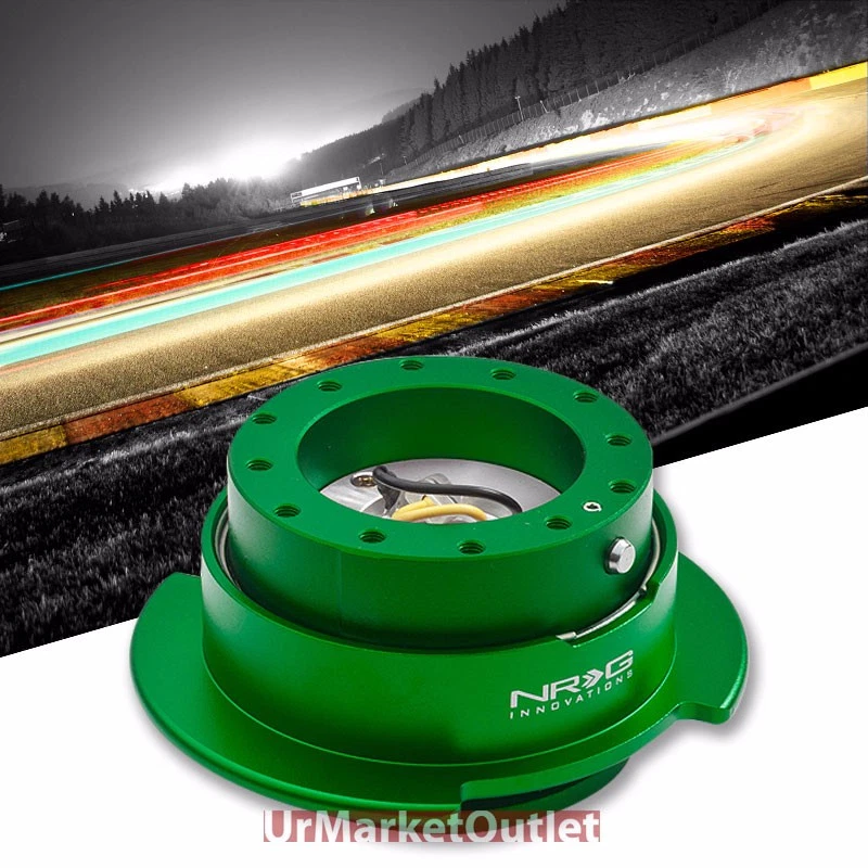 NRG Green GEN 2.5 Race Steering Wheel Quick Release Adapter 6-Hole Design - Image 1 of 1