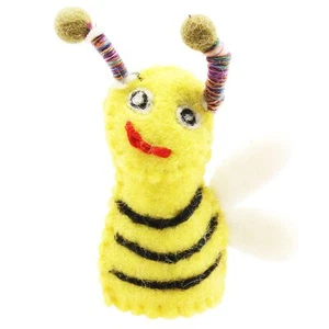 Fingerpuppe aus Filz Biene - Bild 1 von 3