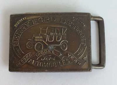 DE COLECCIÓN HEBILLA DE CINTURÓN HENRY FORD MODELO T DETROIT Foto 1 de 3