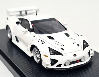 Ebbro 1/43 - Lexus LFA Nurburgring 24H 2012 Test Car White Resin Scale Model Car - Image 1 of 4
