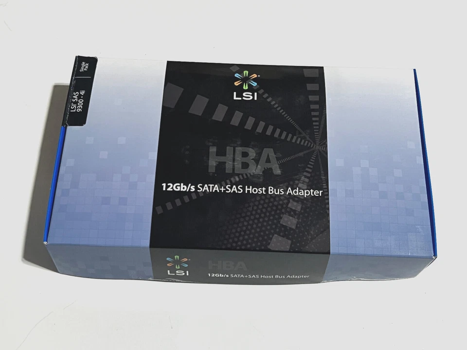 NEW LSI SAS 9300-4i SGL 12GB/S PCI-E SATA + SAS HBA CARD H5-25473-00 LSI00346 - Image 1 of 3