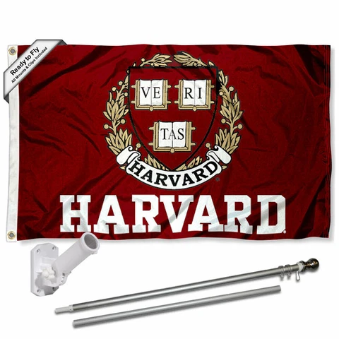 Harvard Crimson Flag Pole and Bracket Gift Package Cover
