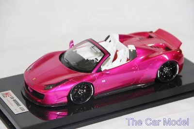 Ferrari 458 Spider Liberty Walk Flash Pink Carbon Base - Ltd 10 pcs 1/18, No MR - Image 1 of 4