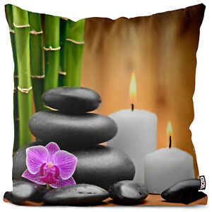 VOID Kissenbezug Spa Wellness Orchideen Steine Reisen Urlaub Massage Feng