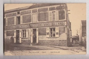 CPA LA FALAISE 78 - CAFE BAR MAISON DULAC CHARCUTERIE VIN BILLARD 1908 ~B58 - Imagen 1 de 2