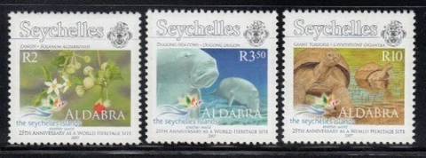 SEYCHELLES Aldabra, UNESCO World Heritage Site MNH set Cover