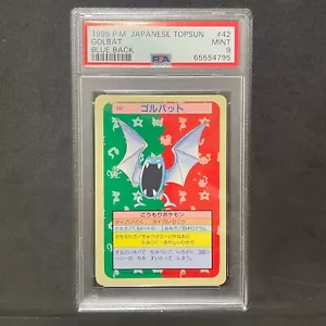 PSA 9 NEUWERTIG Pokemon Topsun Vintage Karte 1995 blauer Rücken 042 Golbat E474 - Bild 1 von 2
