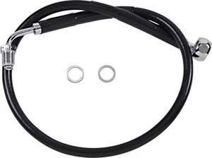 Drag Specialties - 618601-BLK - Brake Line - Front (Upper) - Black - Picture 1 of 1