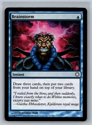 Magic The Gathering Coldsnap Theme Deck Reprints Brainstorm #61/383 MTG TCG CCG - Image 1 of 2