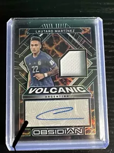 Lautaro Martinez /182 Auto Relic Obsidian Volcanic Player Worn/Used - Picture 1 of 2