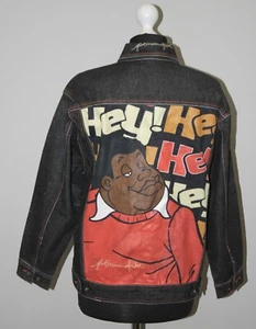 Platinum Fubu womens jean denim jacket Size M 12/14 - Picture 1 of 12