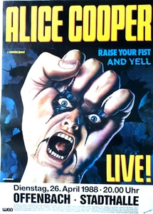 ALICE COOPER  1988 OFFENBACH - orig. Concert Poster - Konzert Plakat - DIN A1 - Picture 1 of 1